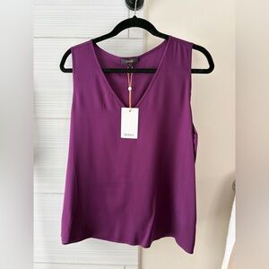 Quince Washable Stretch Silk Tank Large